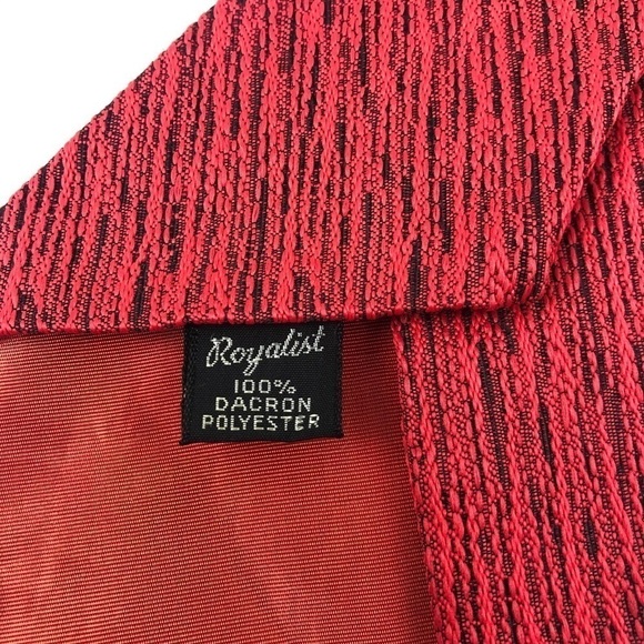 Werdenbergs Mens Tie, Red Polyester - Picture 6 of 6